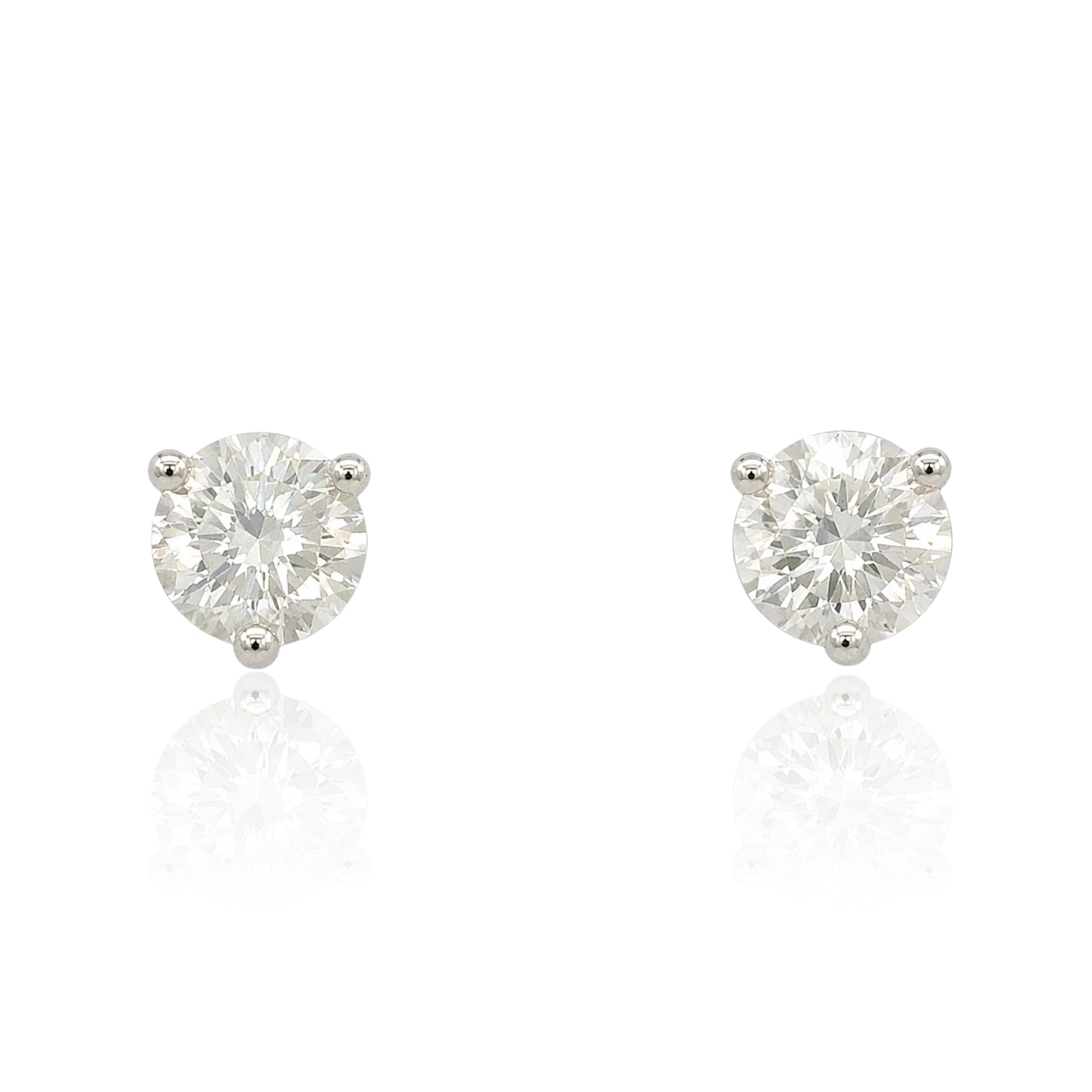 .92ctw Kwiat Estate Diamond Studs in Platinum & 18K White Gold