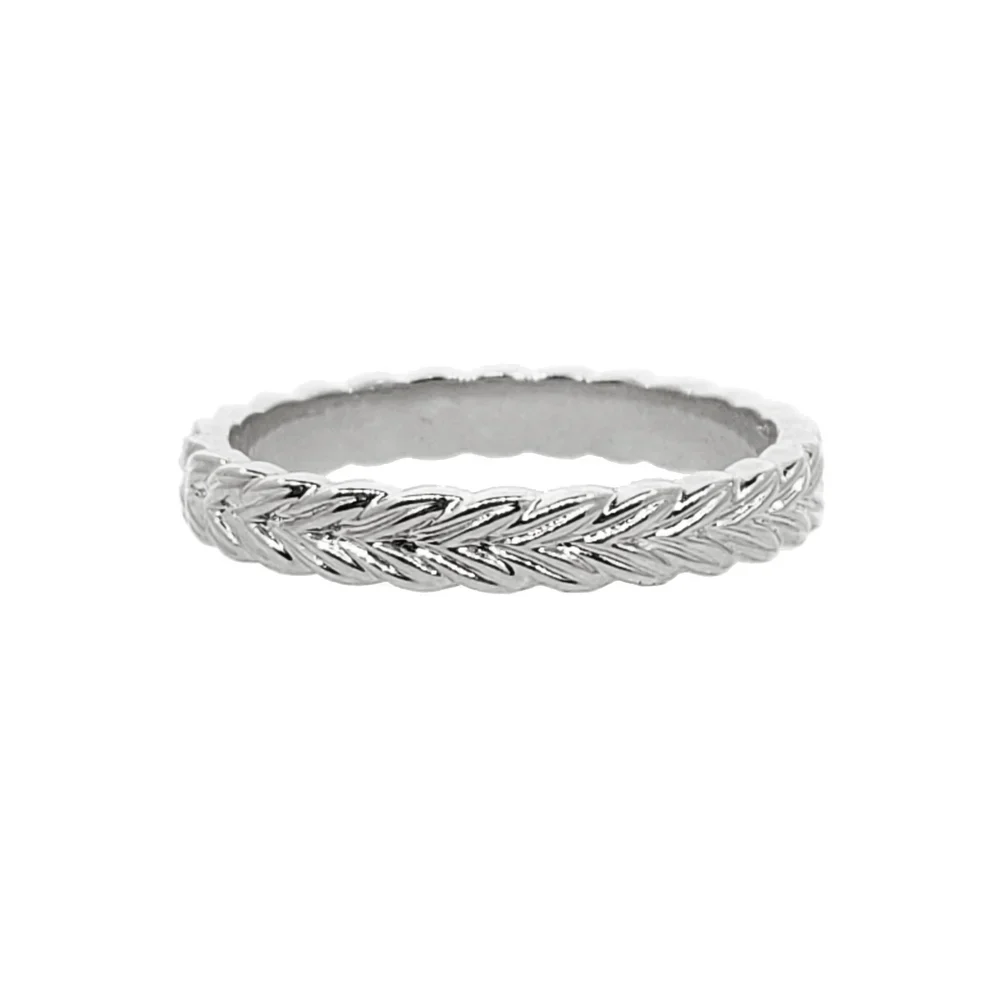 Sethi Couture Braid 18k White Gold Band
