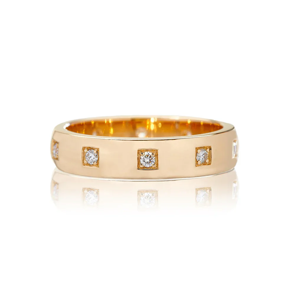 Sethi Couture Harper 18k Yellow Gold Diamond Eternity Band