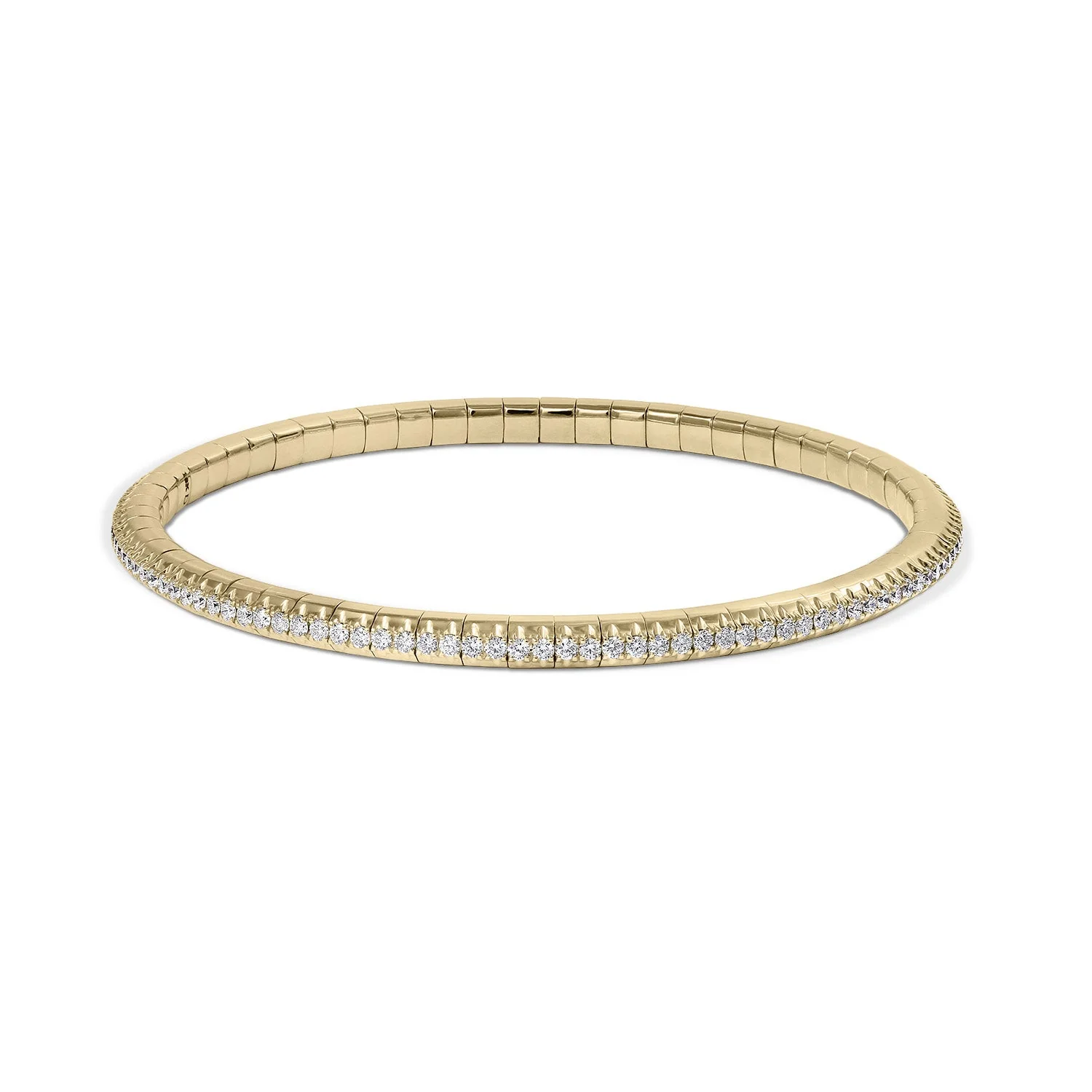 Springer’s Forever Select Diamond Stretch Bracelet in 18K Yellow Gold – 1.50ctw
