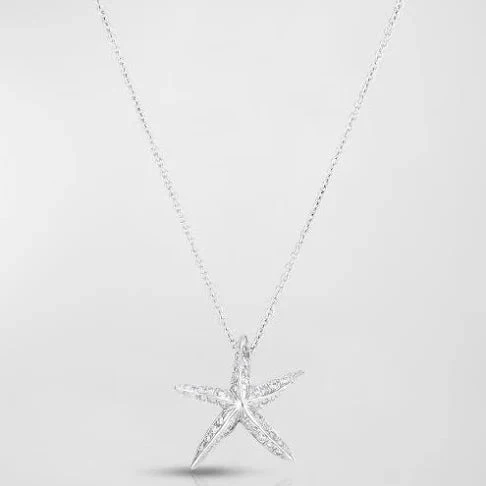 Roberto Coin 18k Yellow Gold Diamond Starfish Pendant Necklace - Image 3
