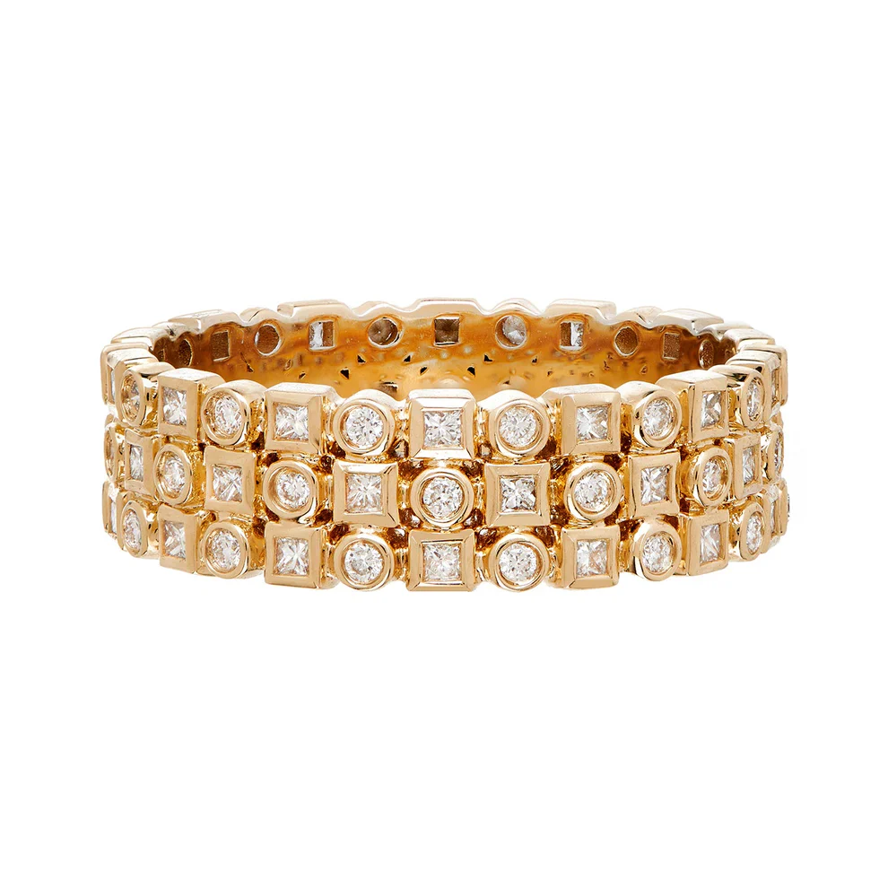 Sethi Couture Kate 18k Yellow Gold Diamond Eternity Band