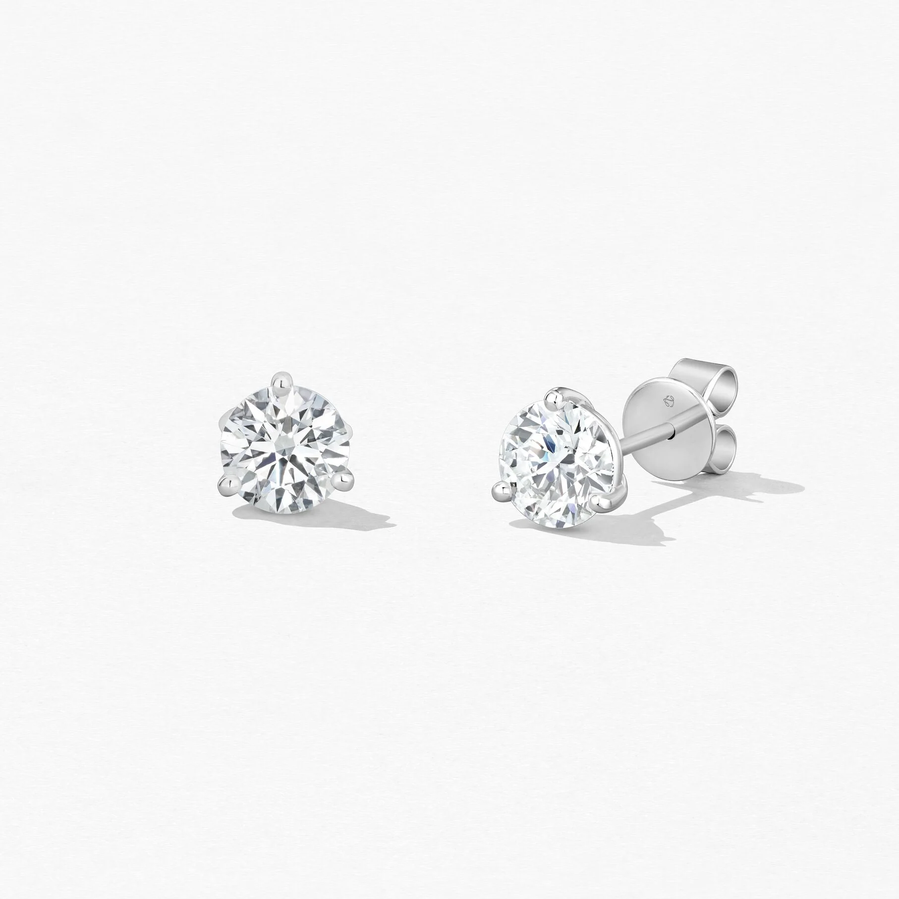 1.40ctw Hearts On Fire Diamond Studs - 18K White Gold