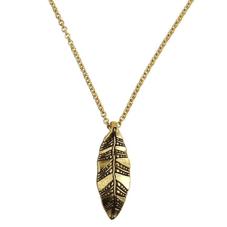 Alex Sepkus 18k Yellow Gold Leaf 2 Necklace