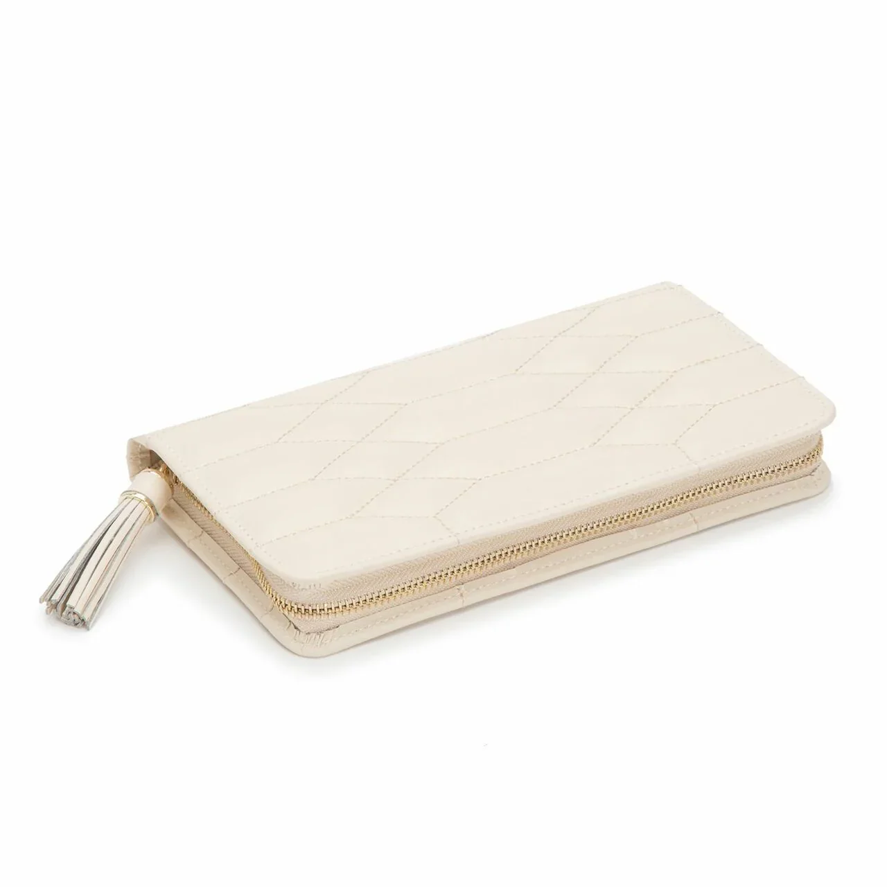WOLF Caroline Jewelry Portfolio Travel Case - Ivory - Image 2