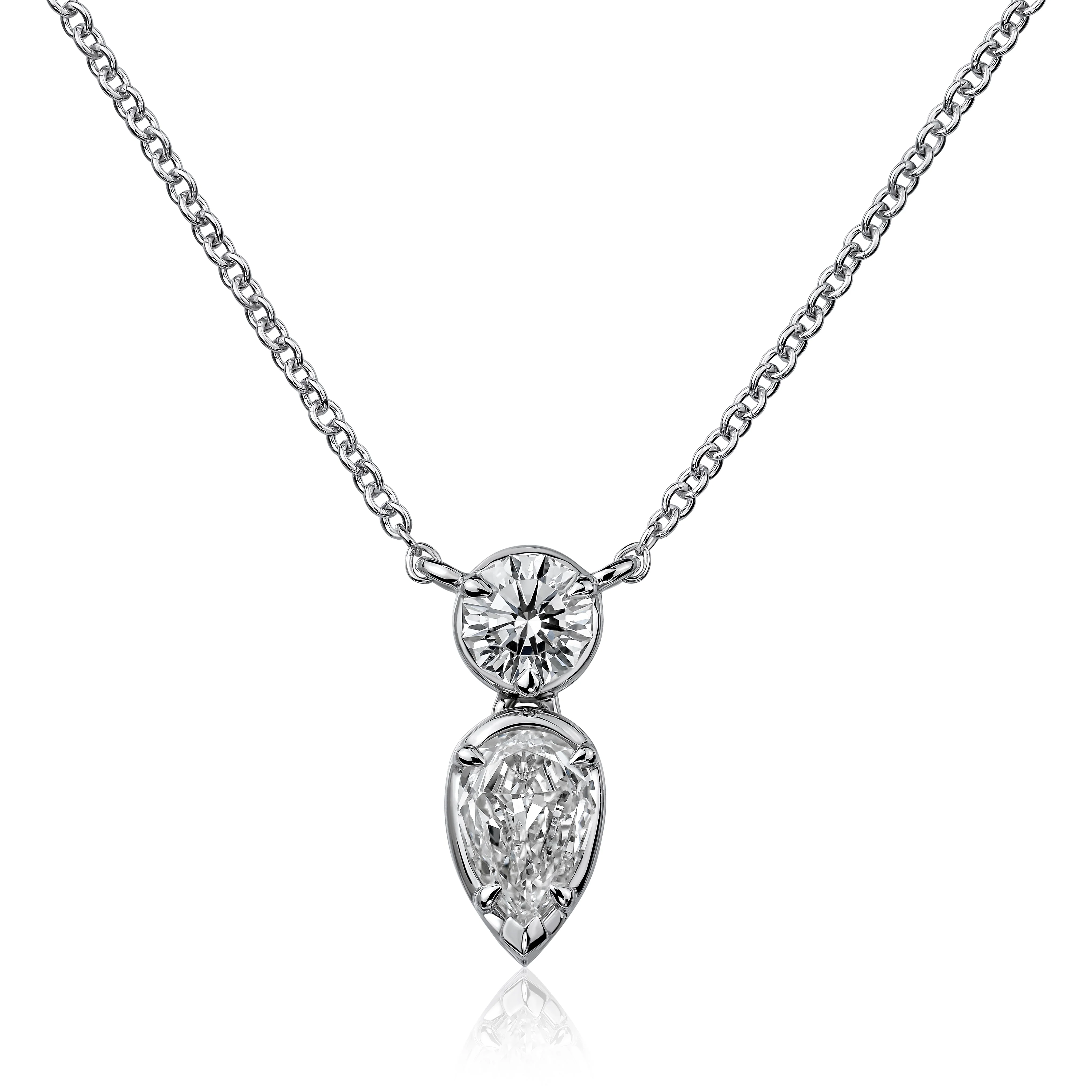 Christopher Designs 14k White Gold Diamond Pendant Necklace