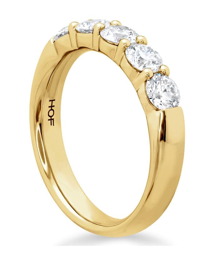 Hearts On Fire 18k Yellow Gold Five-Stone Diamond Band - Image 2