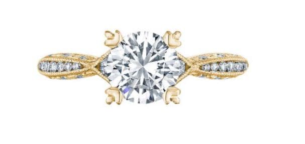 Tacori Classic Crescent Solitaire Engagement Setting