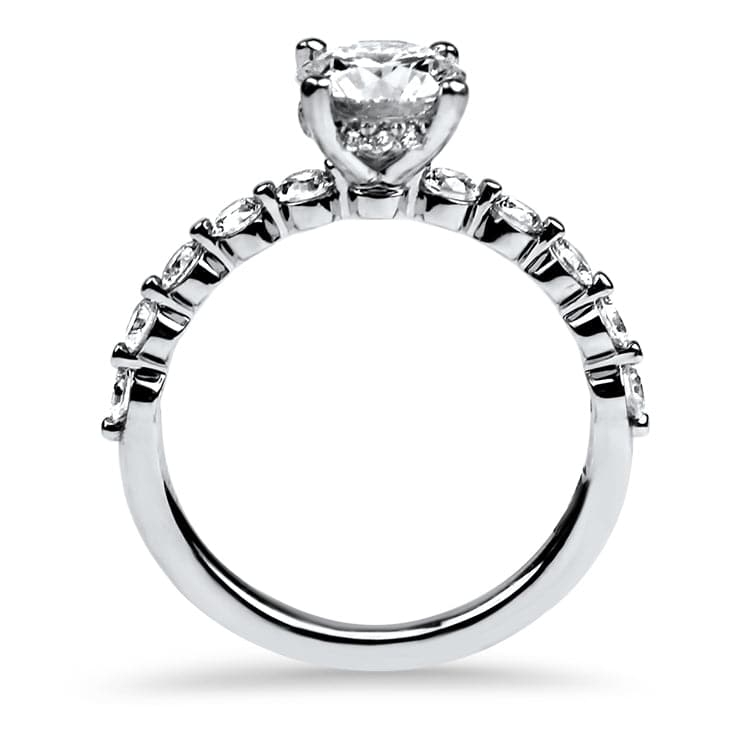 1870 Collection Estate 14k White Gold 1.01ct Round Diamond Engagement Ring - Image 3