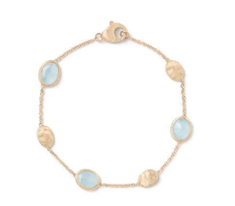 Marco Bicego 18k Yellow Gold, Aquamarine Bracelet