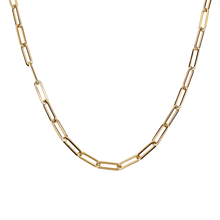 Springer's Forever Signature 14k Rose Gold "Paperclip" Chain Necklace - 18"