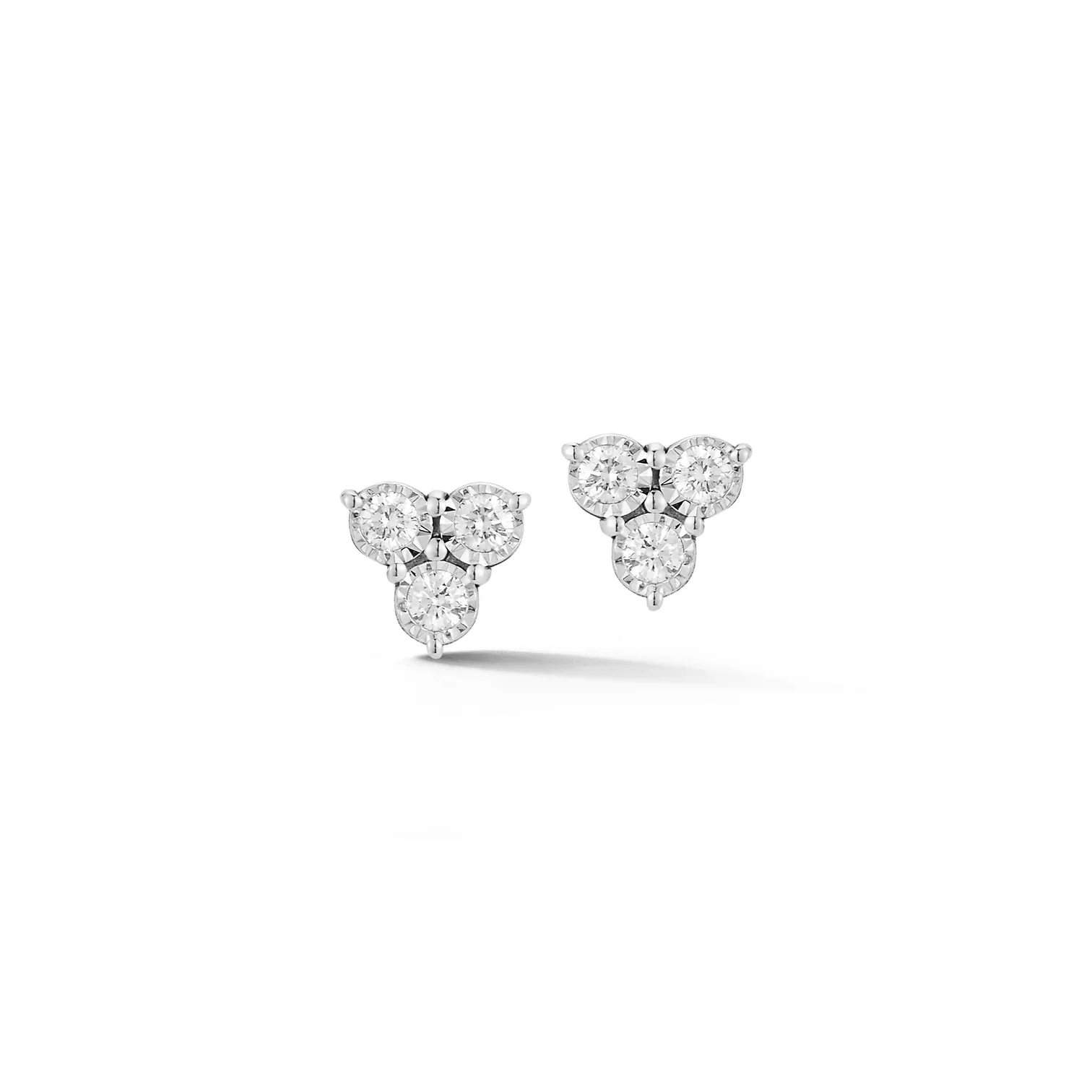 Dana Rebecca Designs Ave Bea Trio Studs - White Gold