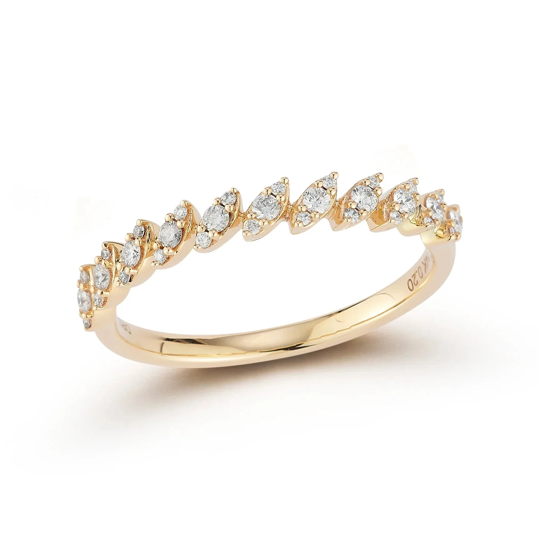 Dana Rebecca Designs Sophia Ryan 14k Yellow Gold Marquise Tilt Ring