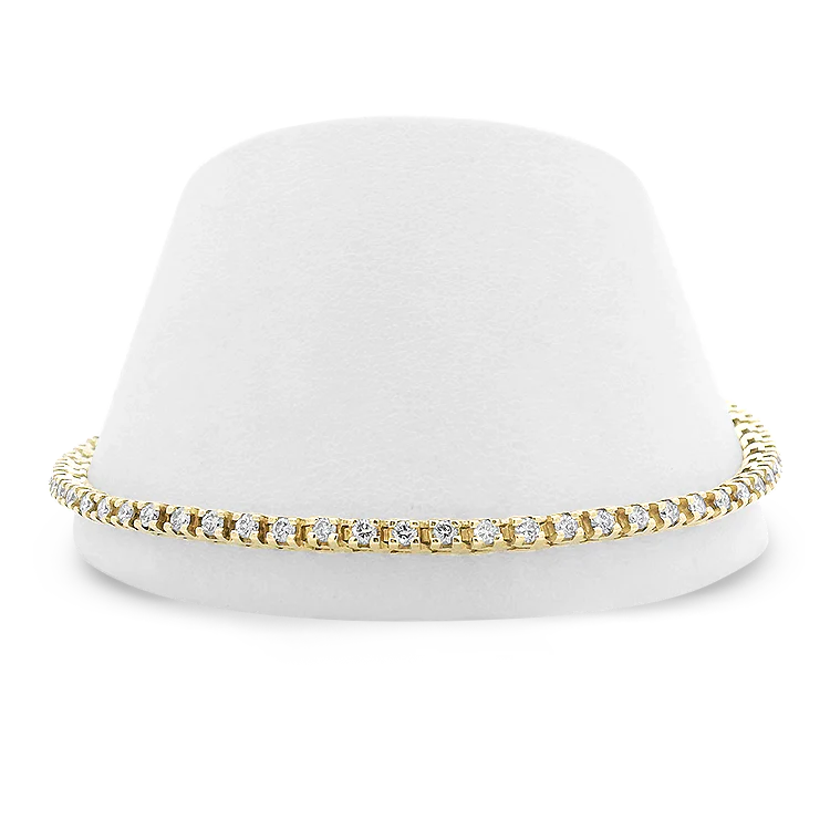 Estate 14K Yellow Gold Diamond Line Bracelet – 1.83ct.