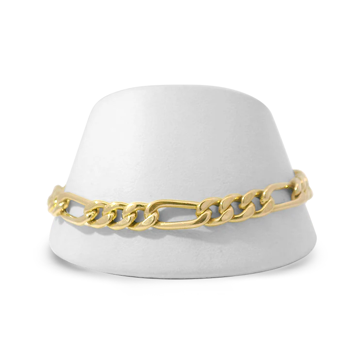 Estate 14k Yellow Gold Figaro Bracelet