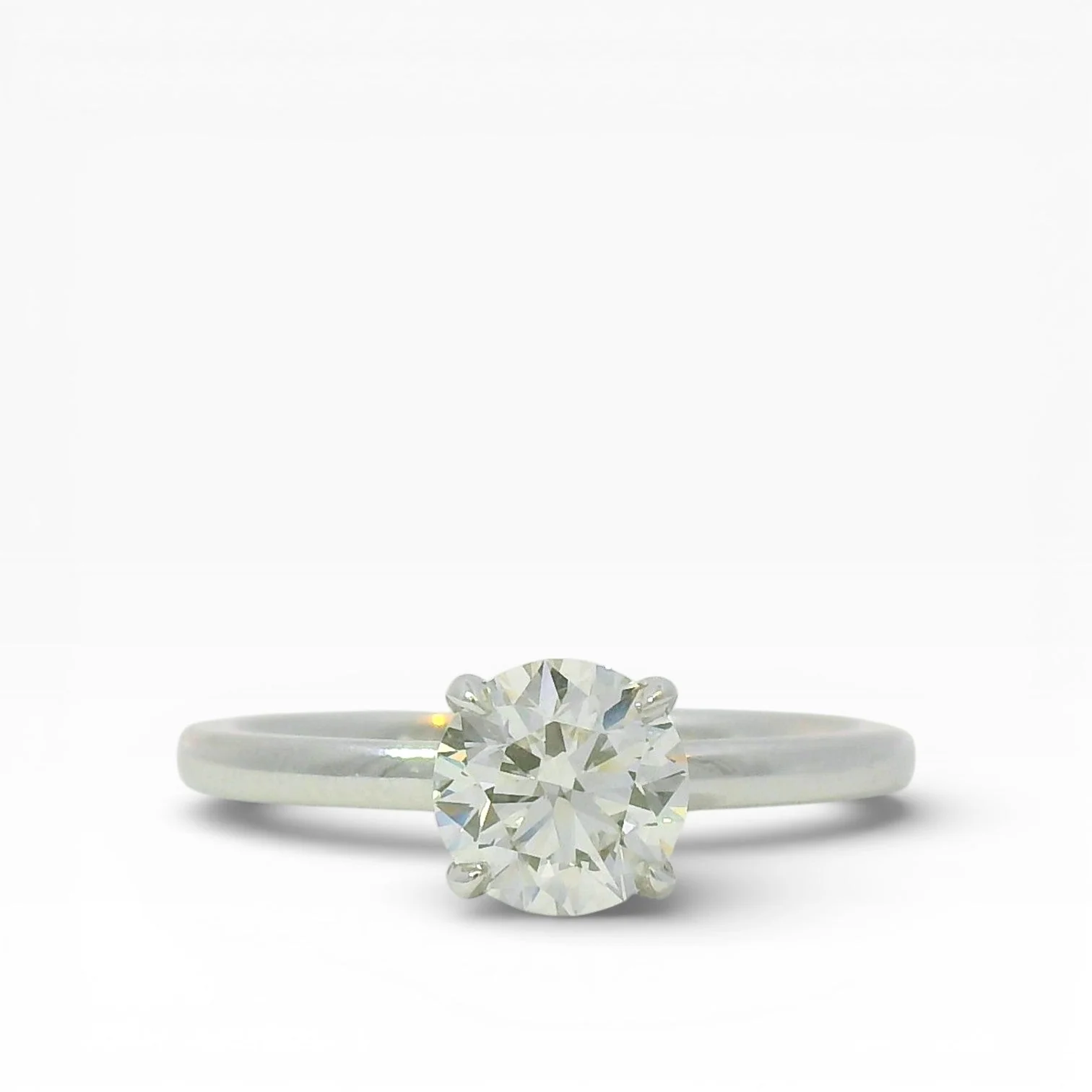 Springer's Forever Select Round Brilliant Solitaire Diamond Engagement Ring in 18K White Gold - 1.00ct