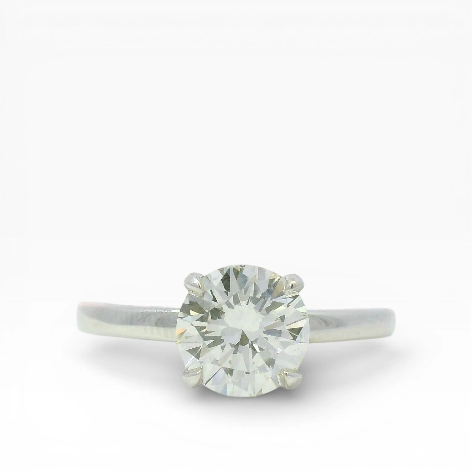 Springer's Forever Select Round Brilliant Solitaire Diamond Engagement Ring 18K White Gold  - 1.50ct
