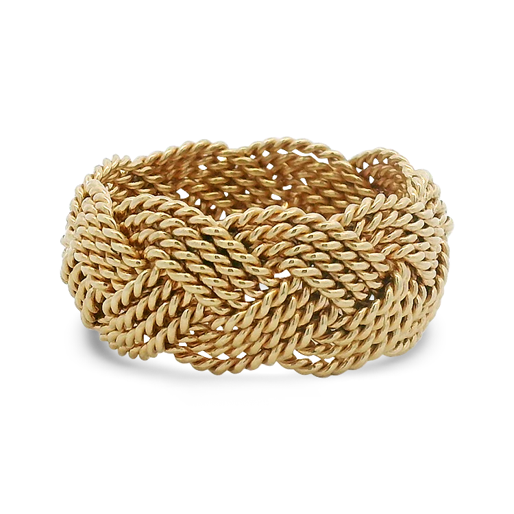 Estate A.G.A. Correa 14k Yellow Gold Turk's Head Ring