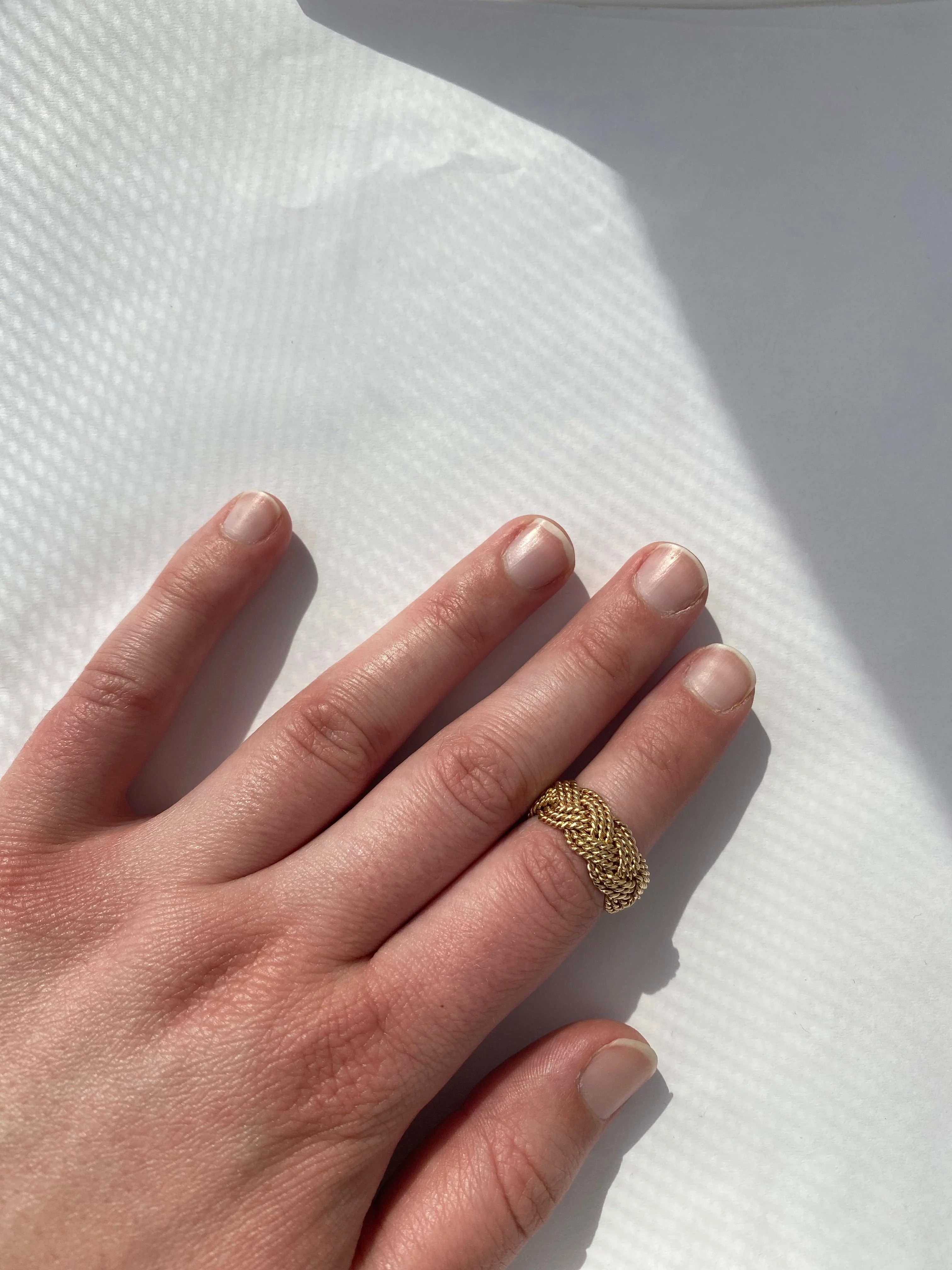 Estate A.G.A. Correa 14k Yellow Gold Turk's Head Ring - Image 2
