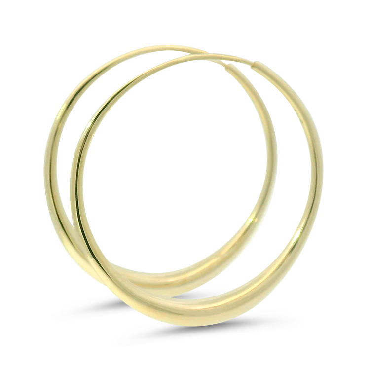 Estate Michael Good 18K Yellow Gold Bolero Hoop Earrings