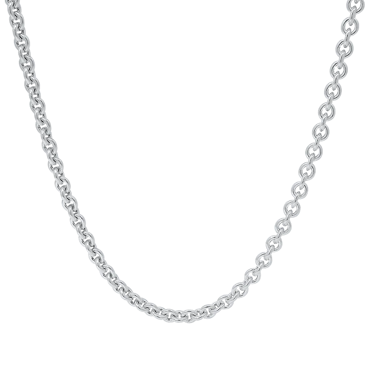Estate Sterling Silver Cable Link Necklace