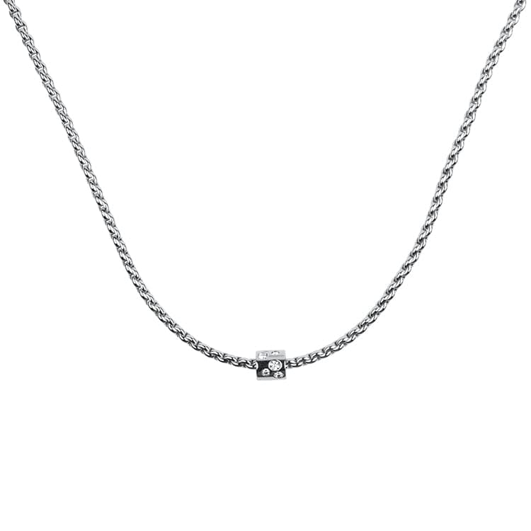 Fope Aria 18k White Gold Diamond Necklace – 17" - Image 2