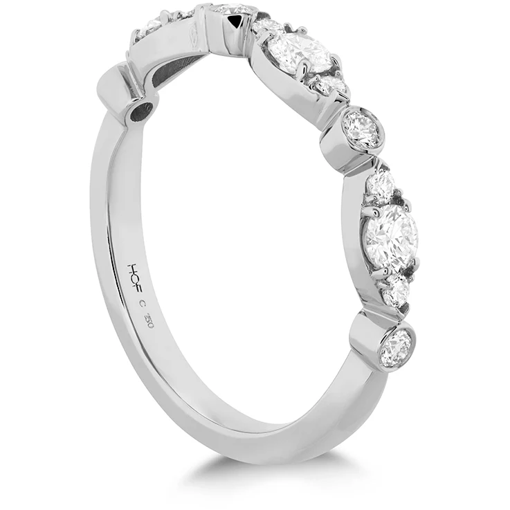 Hearts On Fire Platinum Bezel Regal Band - 0.48ctw - Image 3