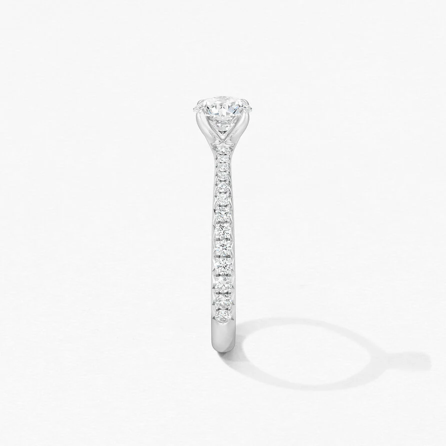 Hearts On Fire Platinum Vela Solitaire Round Diamond Engagement Ring - 1.26ctw - Image 4