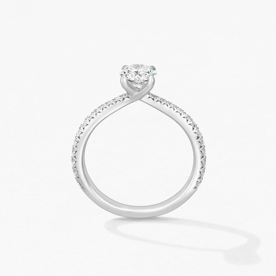 Hearts On Fire Platinum Vela Solitaire Round Diamond Engagement Ring - 1.26ctw - Image 5