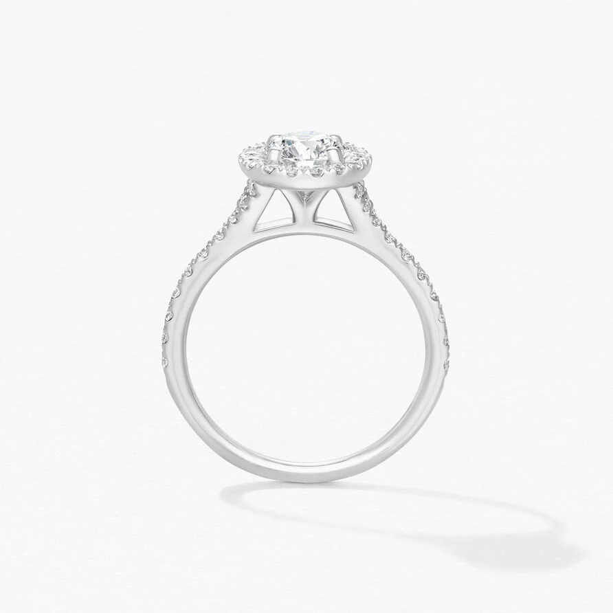 Hearts On Fire Transcend Single Halo Platinum Diamond Engagement Ring - 0.73ctw - Image 3