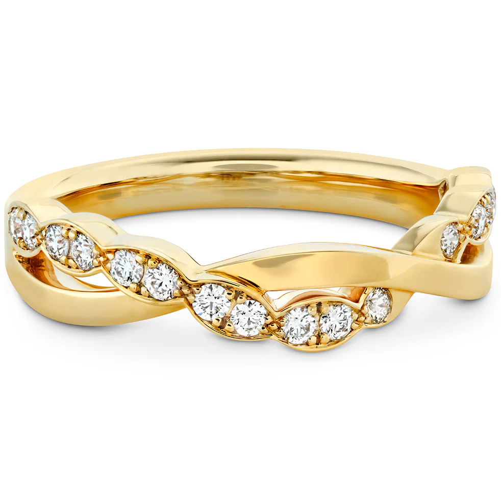 Hearts On Fire Lorelei Floral Twist Band - Image 3