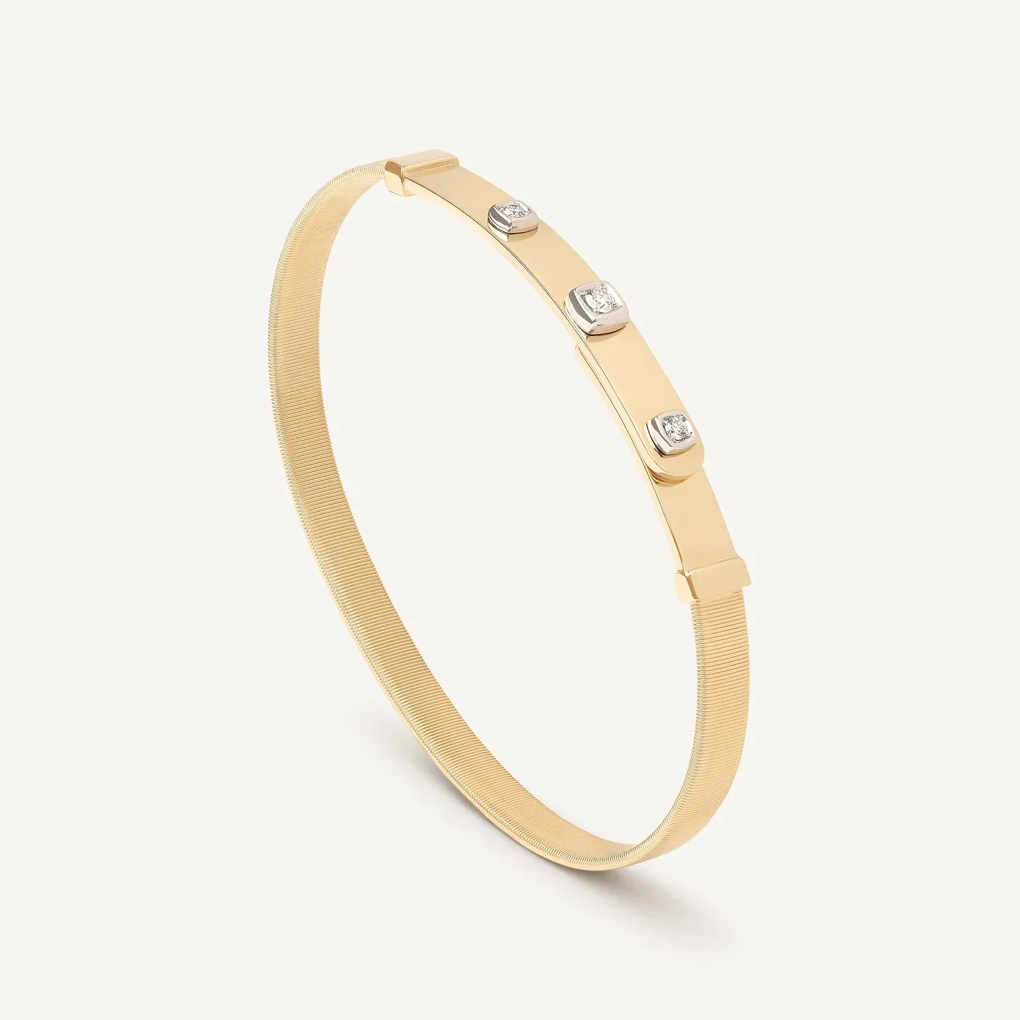 Marco Bicego Masai 18k Yellow and White Gold Bangle Bracelet