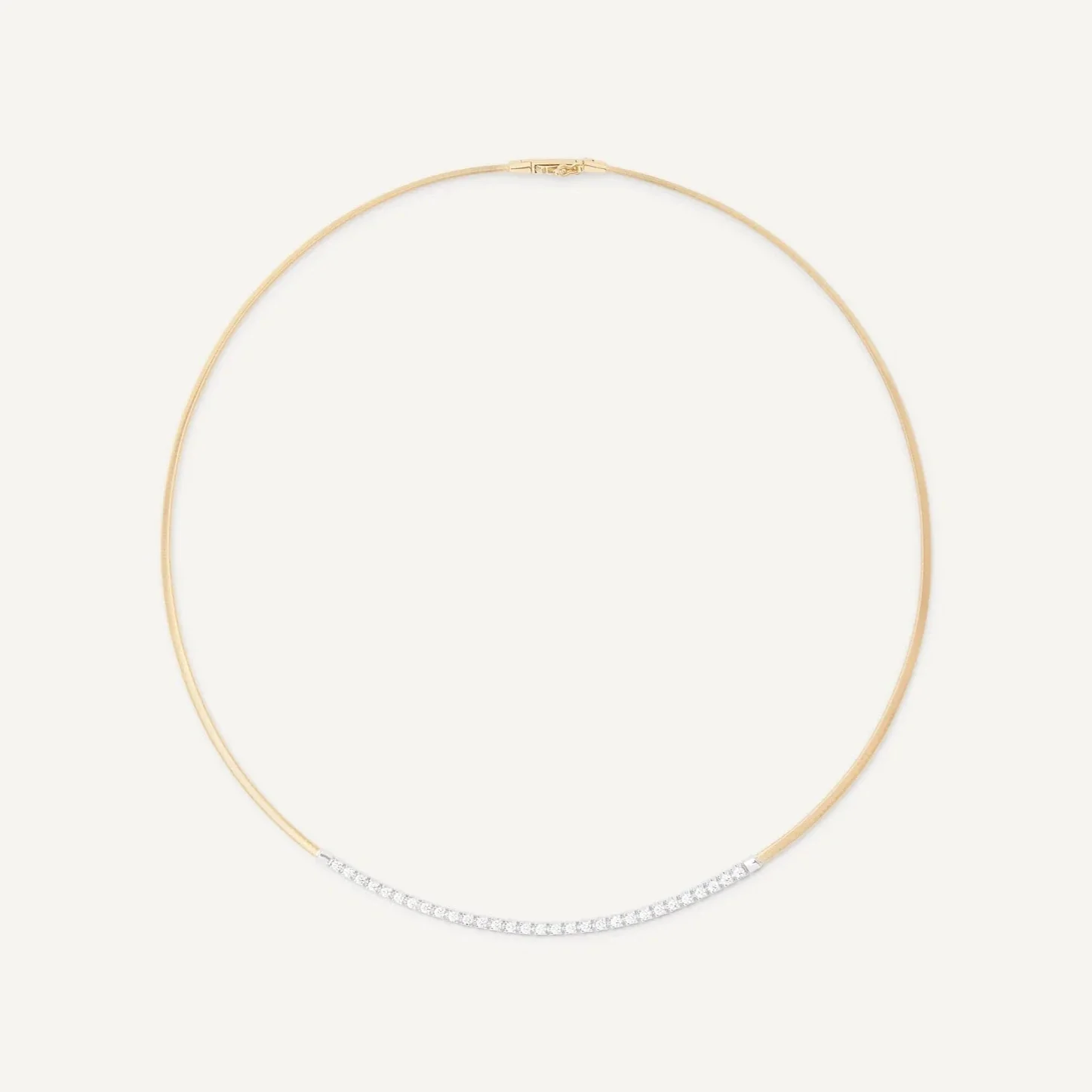 Marco Bicego Masai 18k Yellow and White Gold Single-Strand Necklace