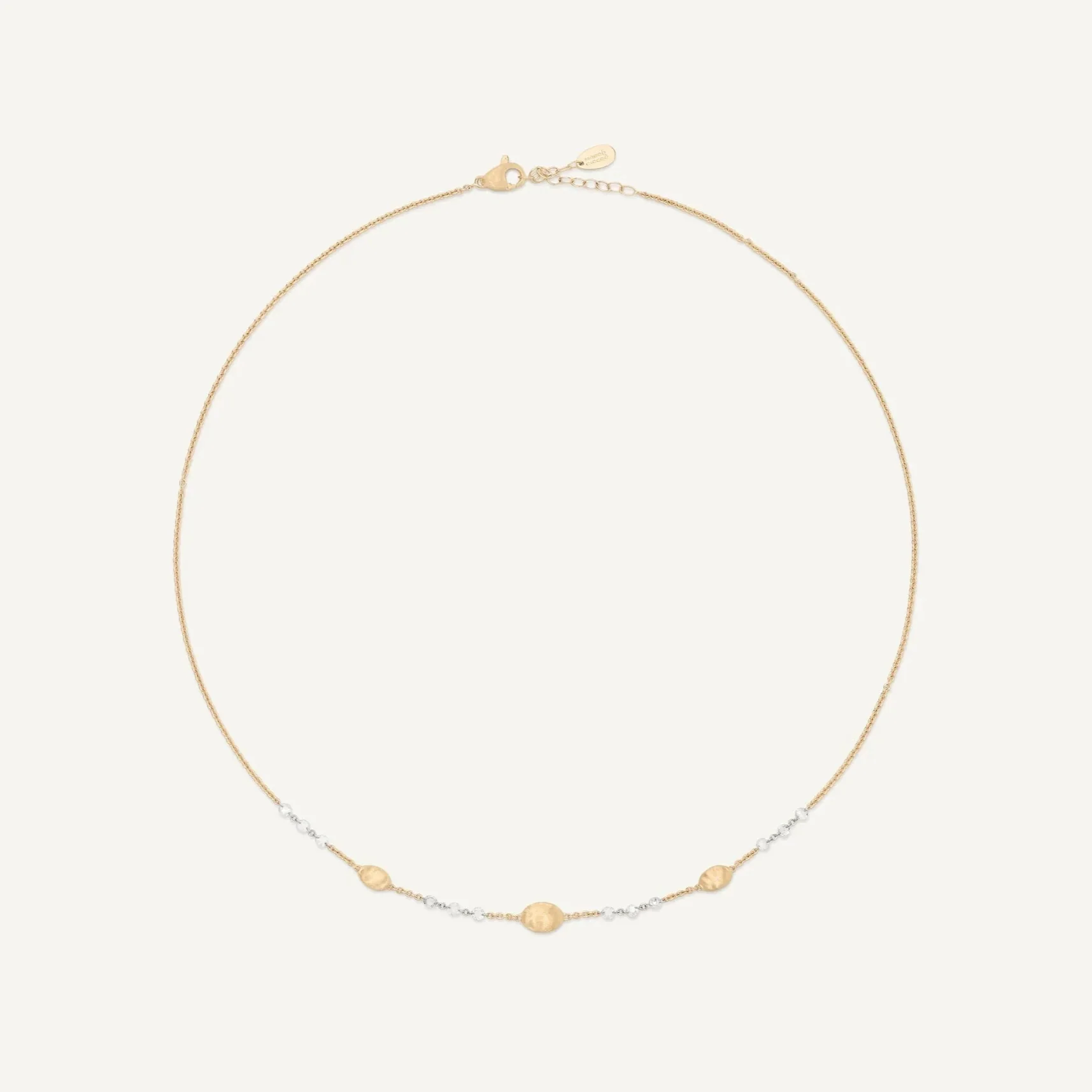 Marco Bicego 18k Yellow Gold Siviglia Diamond Station Necklace