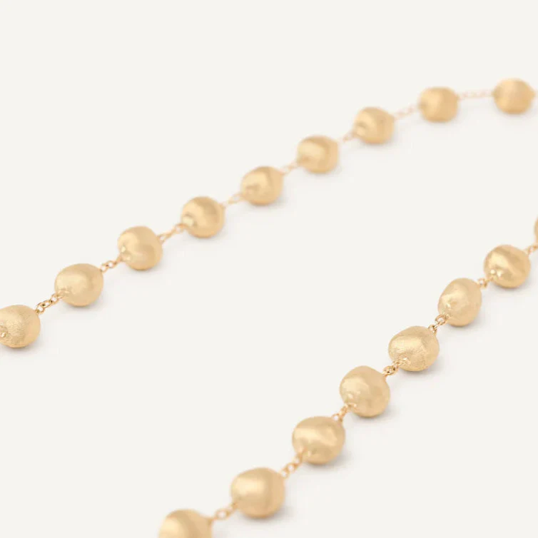 Marco Bicego Africa 18k Yellow Gold Bead Necklace – 16.5" - Image 3