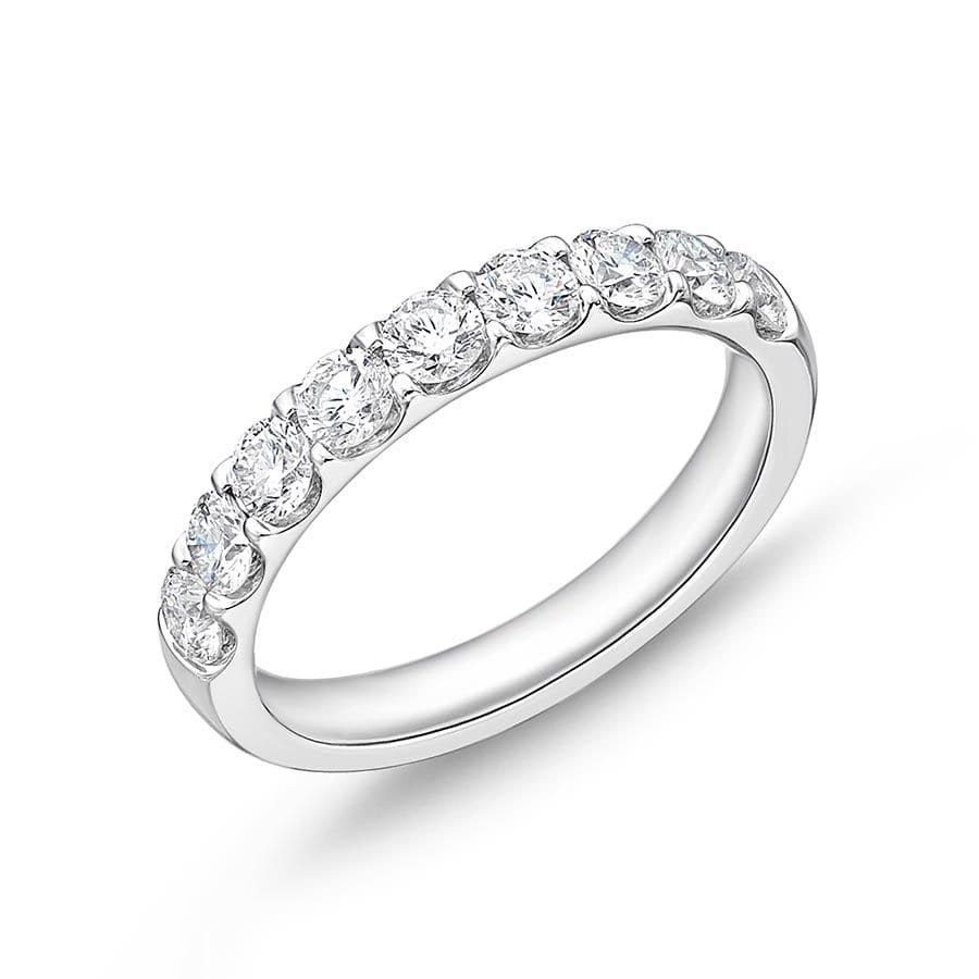 Memoire Platinum 9-Stone Diamond Band - Image 2