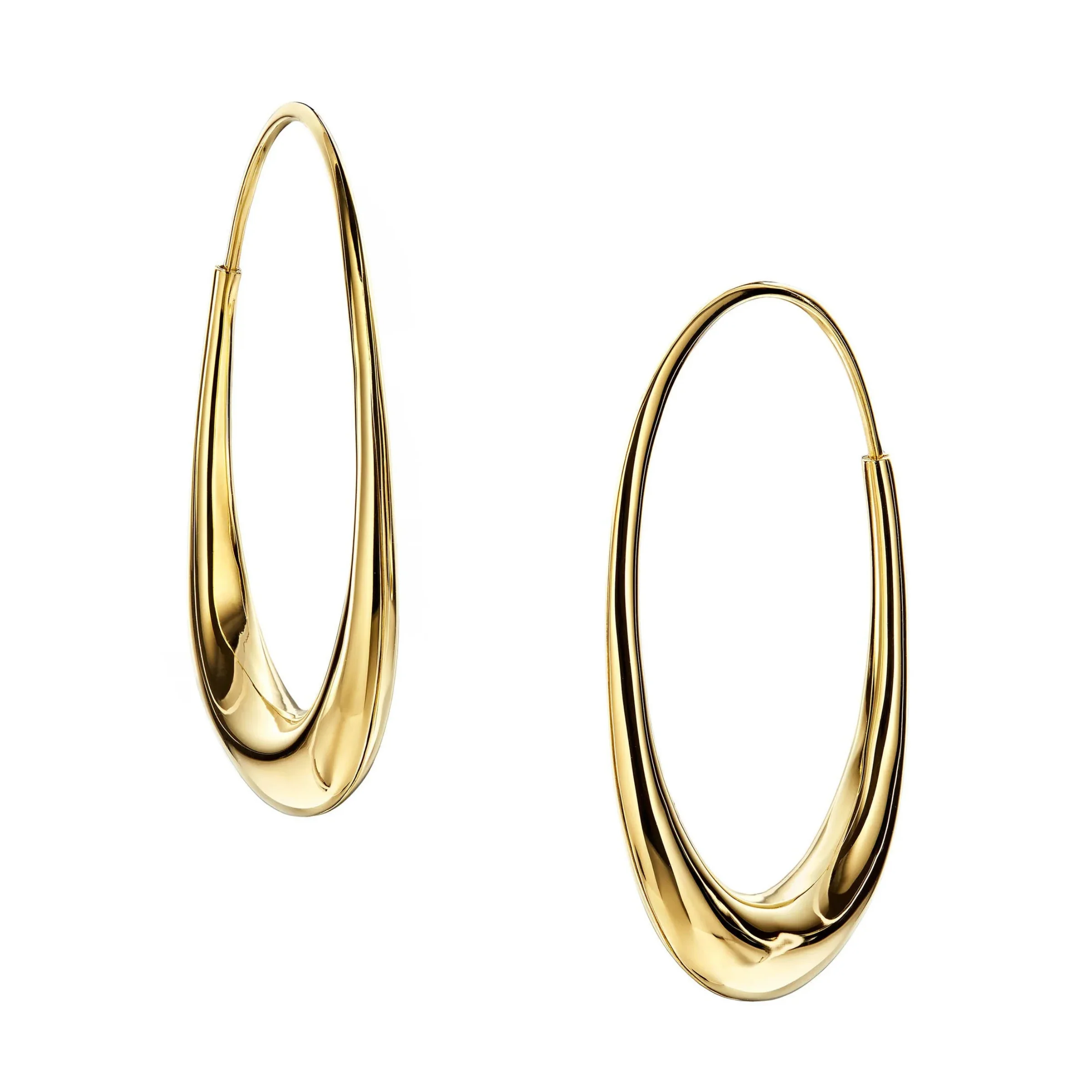 Michael Good 18k Yellow Gold Oval Hoop Earrings - Mini