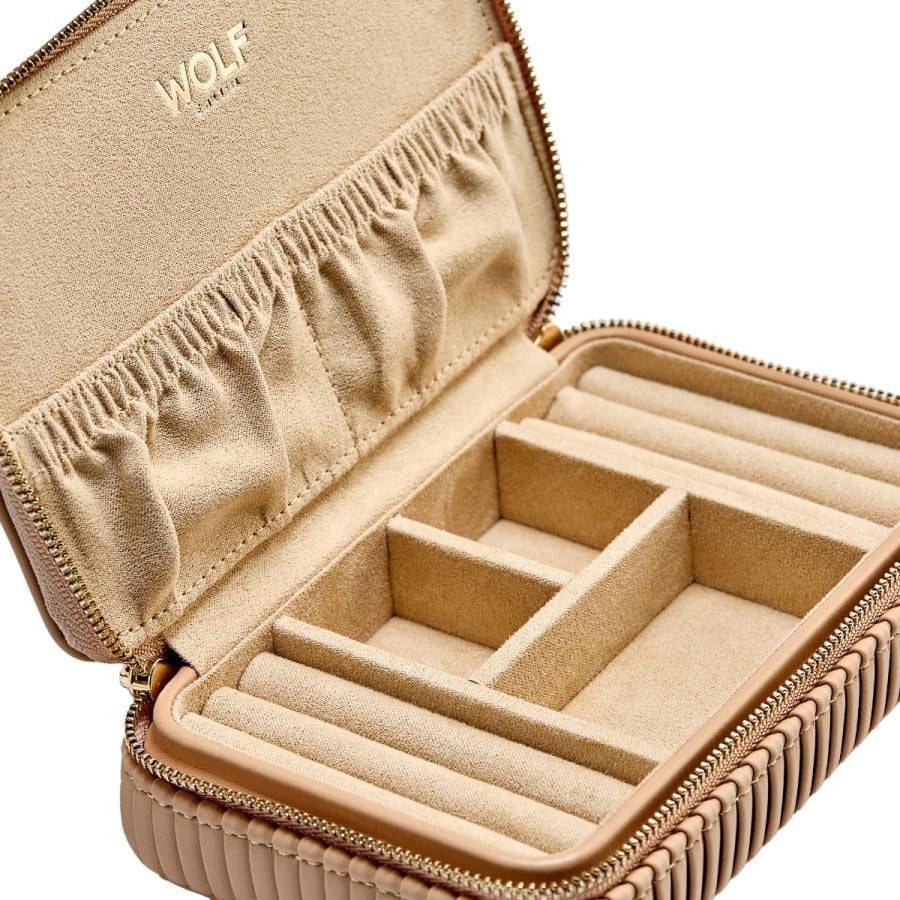 WOLF Bella Zip Jewelry Case - Mocha - Image 4