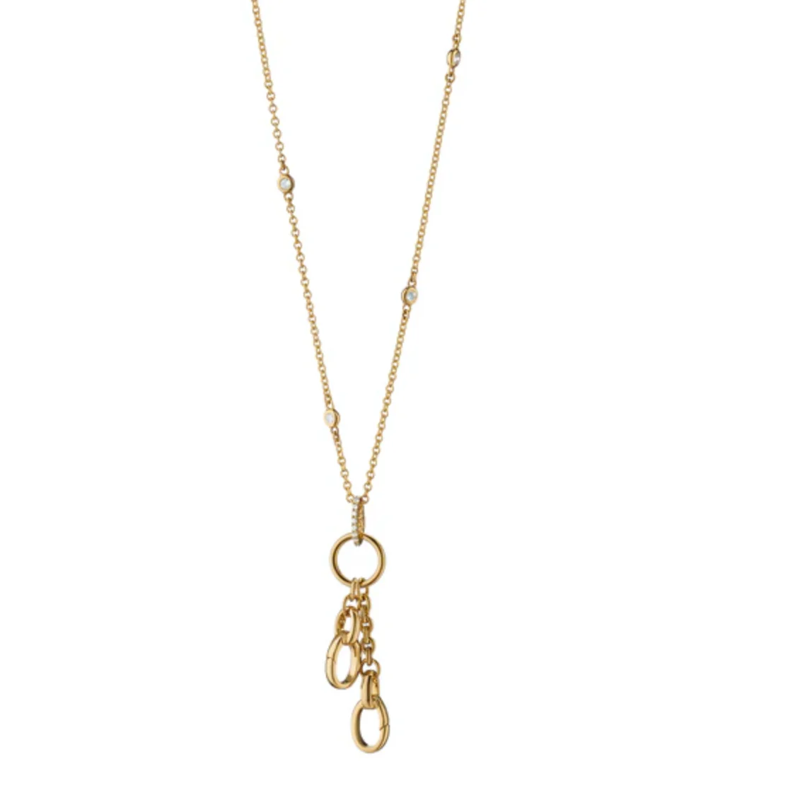 Monica Rich Kosann 18k Yellow Gold Design Your Own Small Charm Chain Necklace