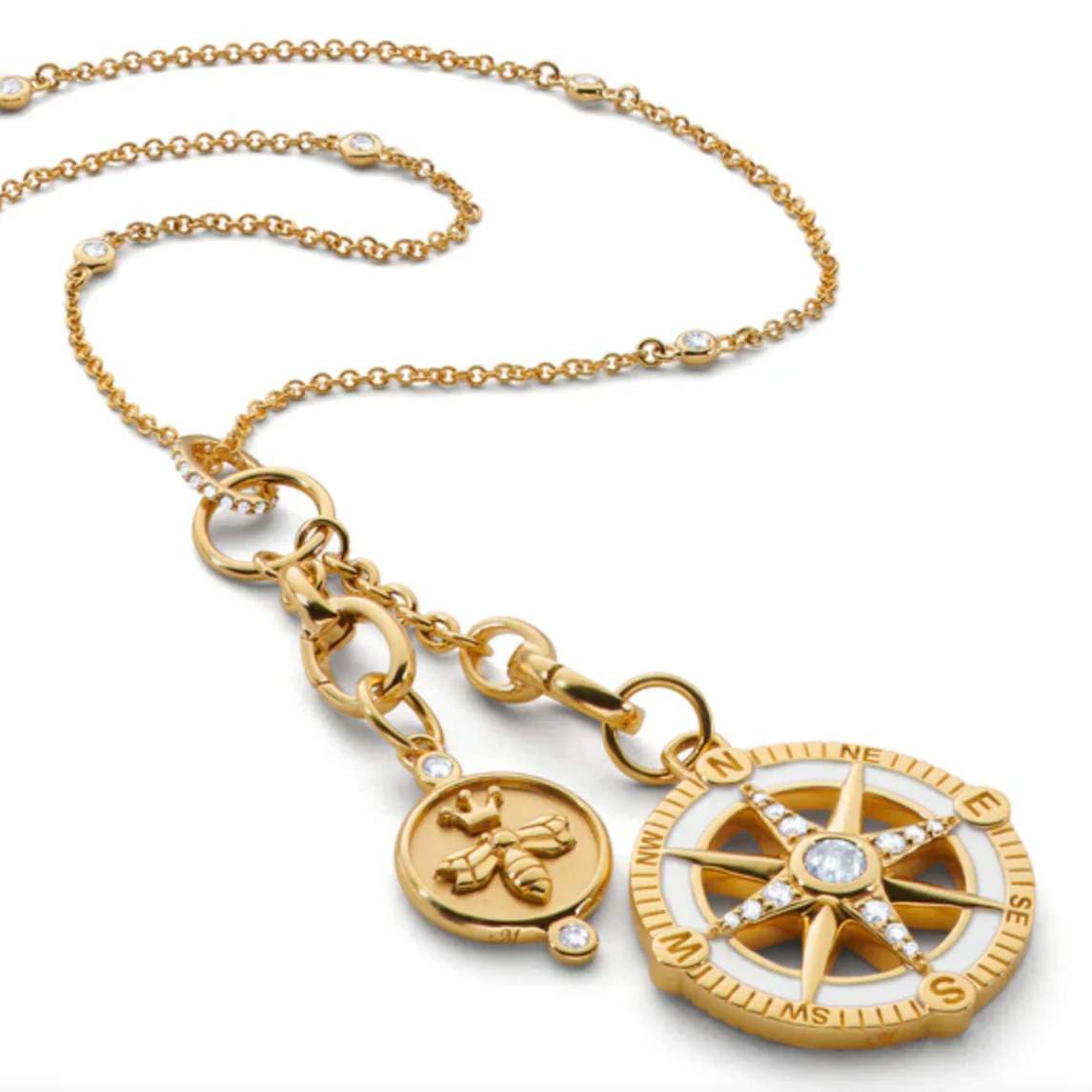 Monica Rich Kosann 18k Yellow Gold Design Your Own Small Charm Chain Necklace - Image 3