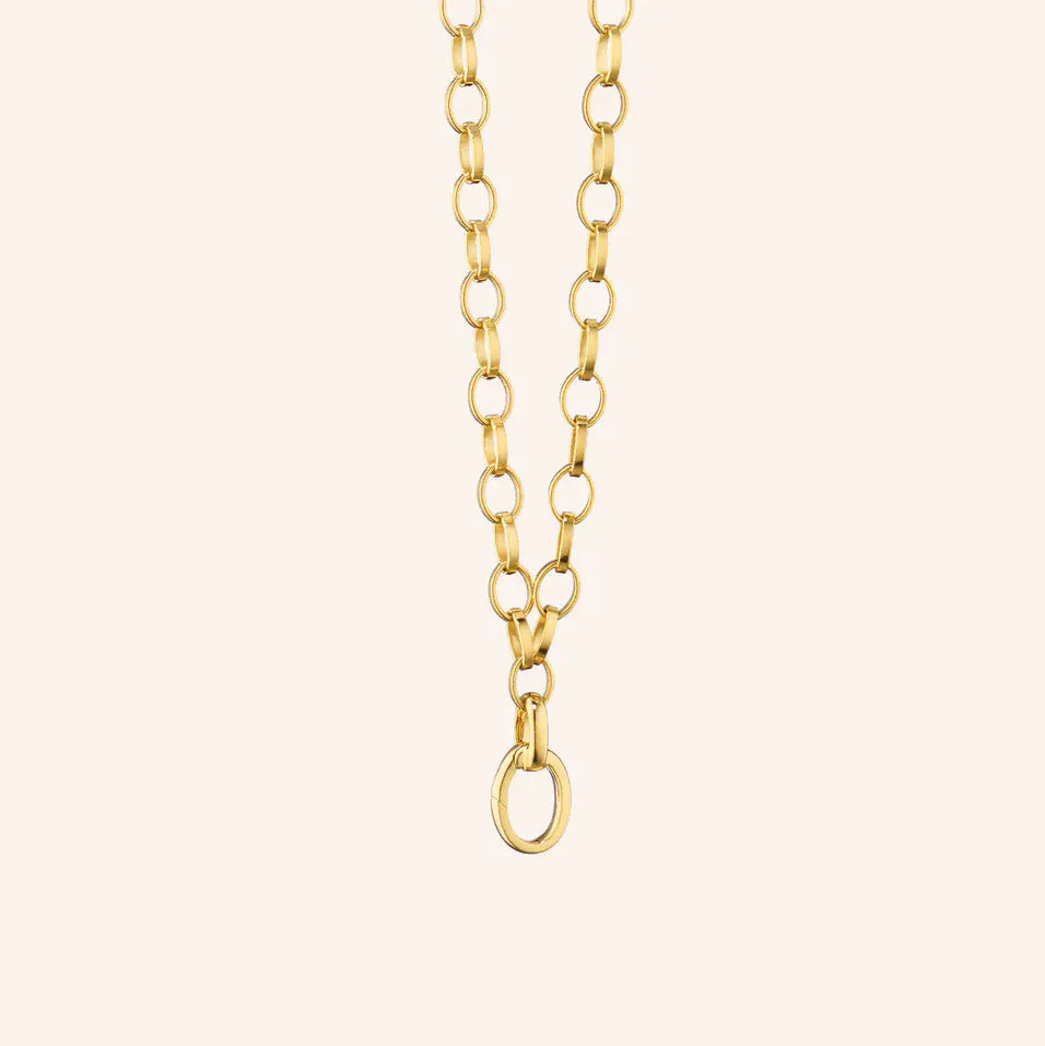 Monica Rich Kosann 18K Yellow Gold Belcher Charm Enhancer Chain â 22"