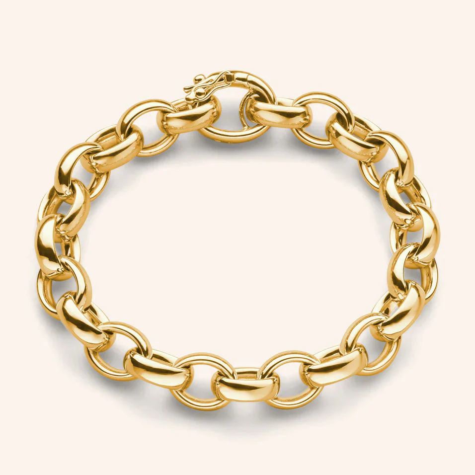 Monica Rich Kosann 18k Yellow Gold Rosalind Link Bracelet