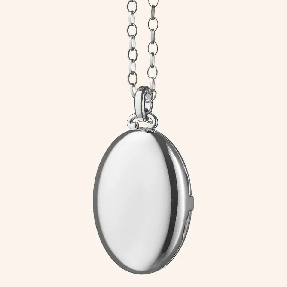 Monica Rich Kosann Sterling Silver Four Image Premier Locket Necklace