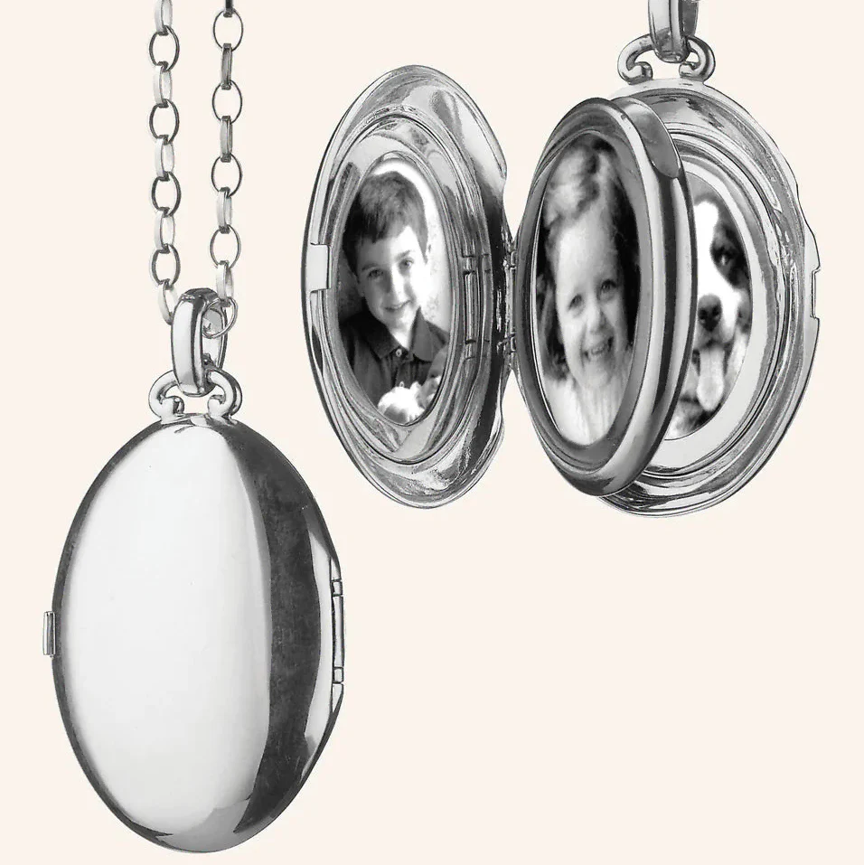 Monica Rich Kosann Sterling Silver Four Image Premier Locket Necklace - Image 3