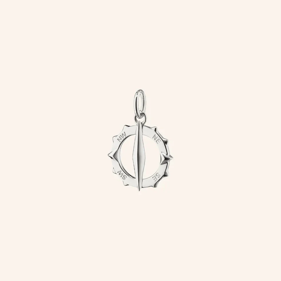 Monica Rich Kosann Sterling Silver Points North Compass Charm
