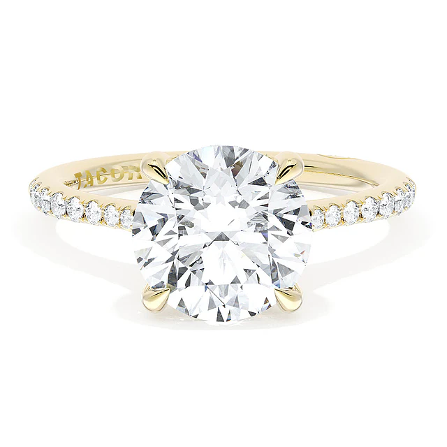 Tacori 18k Yellow Gold Founder's Collection Engagement Round Stone Ring Mounting