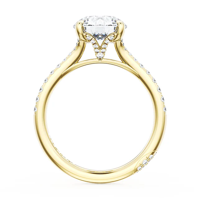 Tacori 18k Yellow Gold Founder's Collection Engagement Round Stone Ring Mounting - Image 2