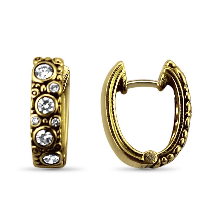 Alex Sepkus Oval Diamond Hoop Earrings - Image 3