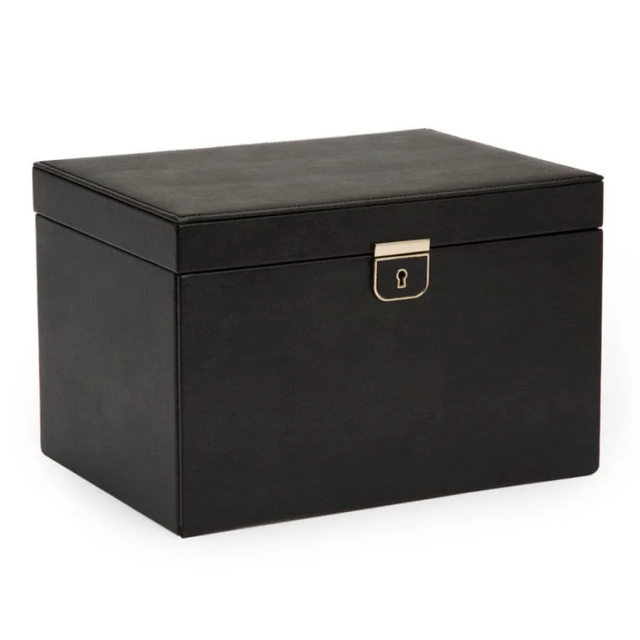 WOLF Palermo Large Jewelry Box - Black