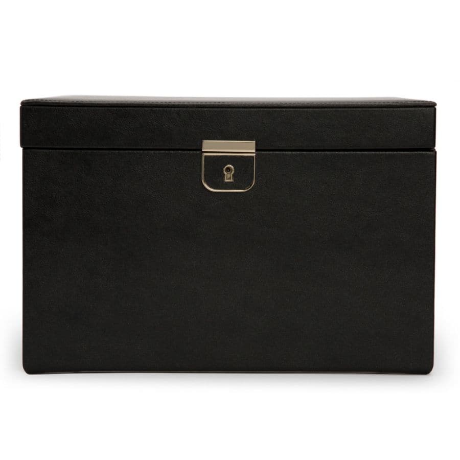 WOLF Palermo Large Jewelry Box - Black - Image 4